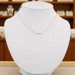 14k arany nyaklánc, rúd betéttel