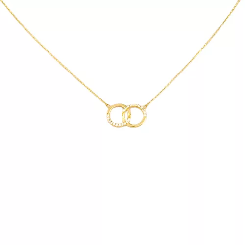 14k arany nyaklánc csepp alakú lila kővel