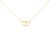 14k arany nyaklánc csepp alakú lila kővel