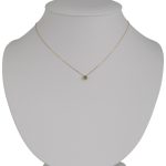 14k arany nyaklánc kristályos kör medállal