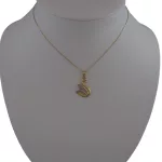 14k arany medál, hattyú