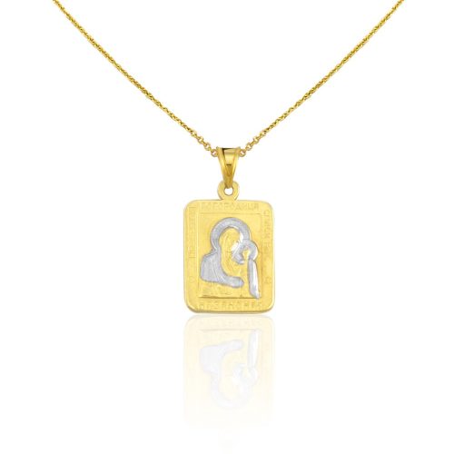 14k arany medál, Mária gyermekével