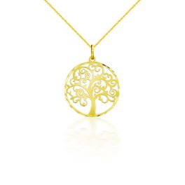 14k arany medál, nagyméretű életfa
