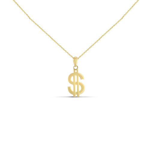 14k arany medál, dollárjel