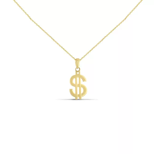 14k arany medál, dollárjel