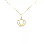 14k arany medál, korona