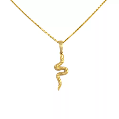 14k arany medál, kígyó