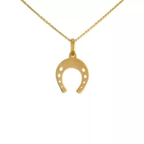 14k arany medál, patkó
