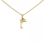 14k arany medál, delfin