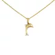 14k arany medál, delfin