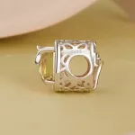 Ezüst charm ginkgkolevéllel