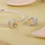 Ezüst charm ginkgkolevéllel