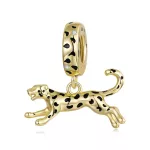 Ezüst charm 925, leopárd