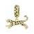 Ezüst charm 925, leopárd