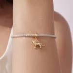 Ezüst charm 925, oroszlán