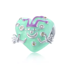 Ezüst charm, bohóc
