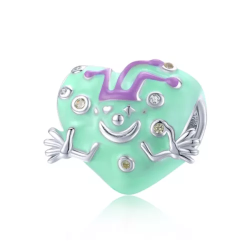 Ezüst charm, bohóc