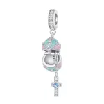 Ezüst charm, szelence