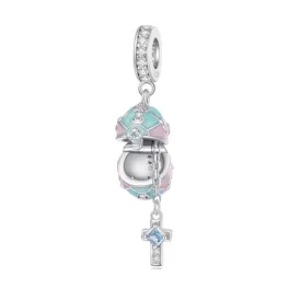Ezüst charm, szelence