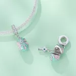 Ezüst charm, szelence