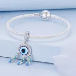 Ezüst charm, álomfogó