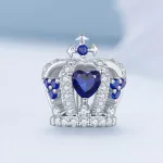 Ezüst charm, korona