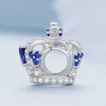 Ezüst charm, korona