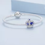 Ezüst charm, korona