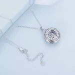 Ezüst női nyaklánc életfamedállal