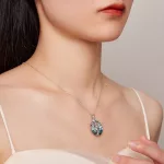 Ezüst női nyaklánc életfamedállal