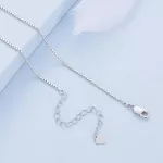 Ezüst női nyaklánc gyűrűmedállal