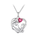 Ezüst nyaklánc, anyai szeretet 