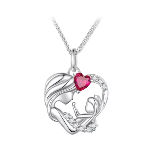 Ezüst nyaklánc, anyai szeretet 