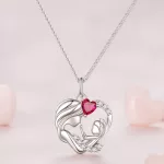 Ezüst nyaklánc, anyai szeretet 