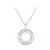 Ezüst női nyaklánc csillogó medállal