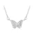 Ezüst nyaklánc pillangómedállal
