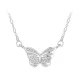 Ezüst nyaklánc pillangómedállal