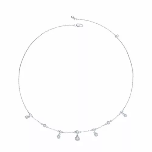 Ezüst nyaklánc függőkkel