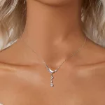 Ezüst nyaklánc holdmedállal