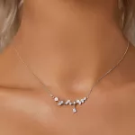 Ezüst női nyaklánc csillagokkal