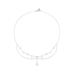 Ezüst nyaklánc bojttal
