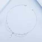 Ezüst nyaklánc bojttal
