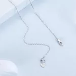 Ezüst nyaklánc bojttal