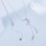 Ezüst nyaklánc holdmedállal