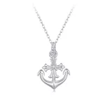 Ezüst női nyaklánc horgonymedállal