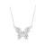 Ezüst női nyaklánc pillangómedállal