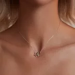 Ezüst nyaklánc csillagos medállal