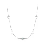 Ezüst nyaklánc opálkővel