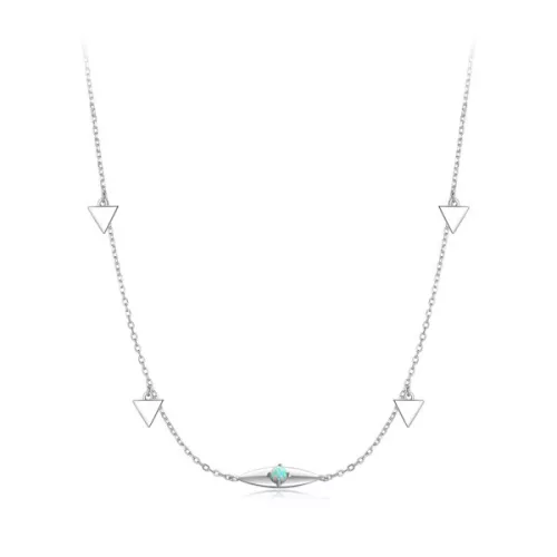 Ezüst nyaklánc opálkővel