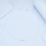 Ezüst nyaklánc opálkővel